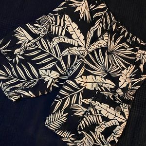 Short boy style hawaïen blue